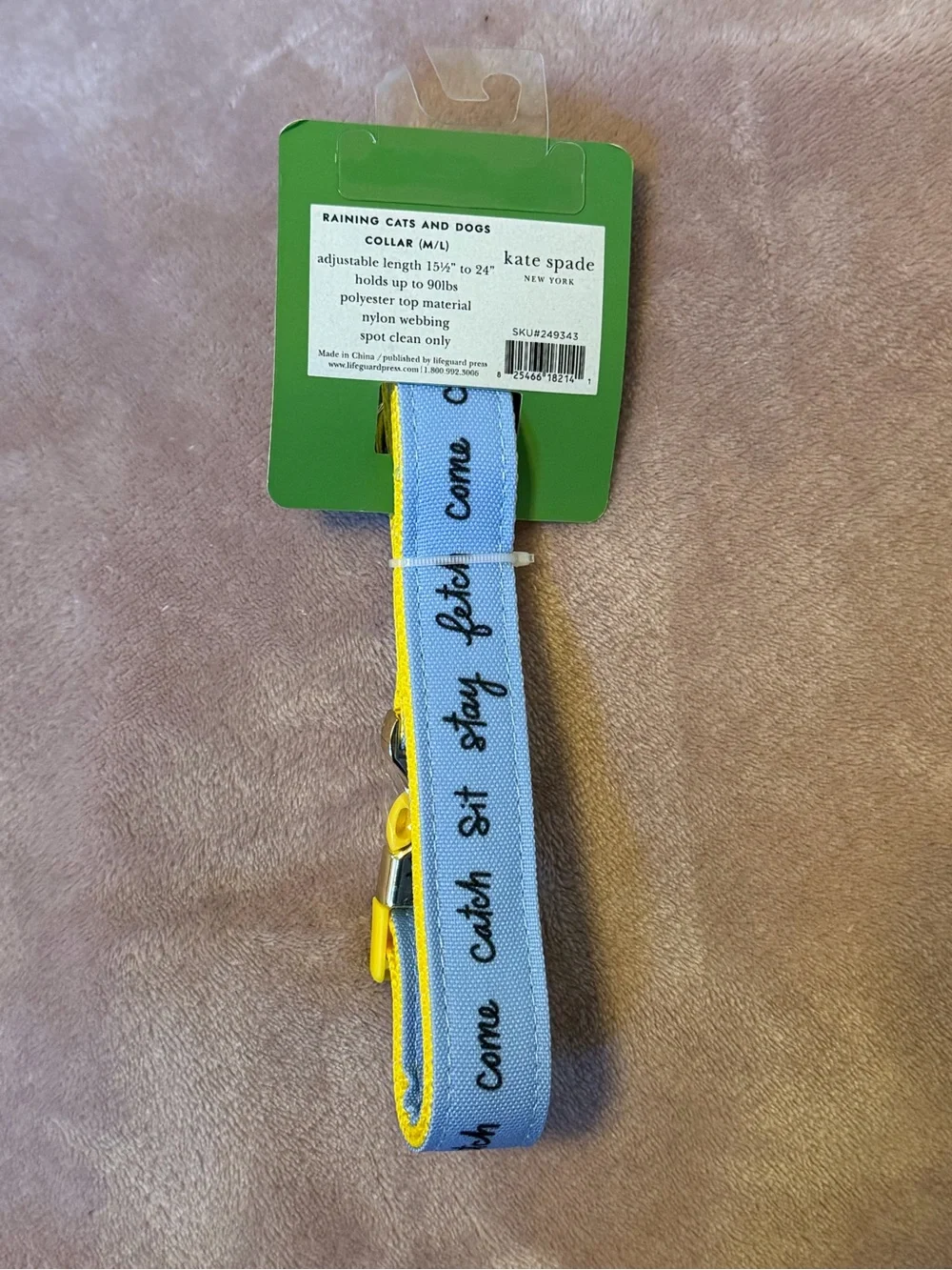 kate spade Raining Cats And Dogs Collar (m/l)